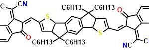 IDIC 2,2’-[(4,4,9,9-Tetrahexyl-4,9-dihydro-s-indaceno[1,2-b:5,6-b’]-dithiophene-2,7-diyl)bis[methylidyne(3-oxo-1H-indene-2,1(3H)-diylidene)]]bis-propanedinitrile