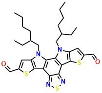 10,11-Bis(2-ethylhexyl)-10,11-dihydro-[1,2,5]thiadiazolo[3,4-e]thieno[2',3':4,5]pyrrolo[3,2-g]thieno[3,2-b]indole-2,8-dicarbaldehyde