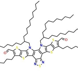 12,13-Bis(2-decyltetradecyl)-3,9-diundecyl-12,13-dihydro-[1,2,5]thiadiazolo[3,4-e]thieno[2'',3'':4',5']thieno[2',3':4,5]pyrrolo[3,2-g]thieno[2',3':4,5]thieno[3,2-b]indole-2,10-dicarbaldehyde