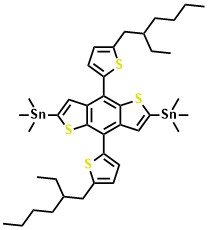 4,8-Bis[5-(2-ethylhexyl)thiophen-2-yl]-2,6-bis(trimethylstannyl)benzo[1,2-b:4,5-b]dithiophene