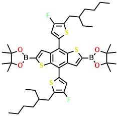 2,2'-(4,8-Bis(5-(2-ethylhexyl)-4-fluorothiophen-2-yl)benzo[1,2-b:4,5-b']dithiophene-2,6-diyl)bis(4,4,5,5-tetramethyl-1,3,2-dioxaborolane)