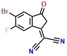 2-(5-Bromo-6-fluoro-3-oxo-2,3-dihydro-1H-inden-1-ylidene)malononitrile