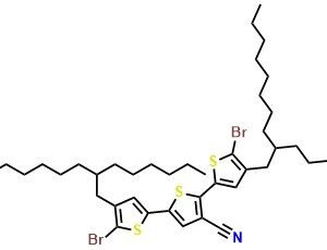 5,5''-Dibromo-4,4''-bis(2-hexyldecyl)-[2,2':5',2''-terthiophene]-3'-carbonitrile