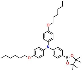 4-(Hexyloxy)-N-(4-(hexyloxy)phenyl)-N-(4-(4,4,5,5-tetramethyl-1,3,2-dioxaborolan-2-yl)phenyl)aniline