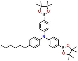 4-Hexyl-N,N-bis(4-(4,4,5,5-tetramethyl-1,3,2-dioxaborolan-2-yl)phenyl)aniline