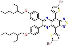 4,9-Bis(5-bromothiophen-2-yl)-6,7-bis(4-((2-ethylhexyl)oxy)phenyl)-[1,2,5]thiadiazolo[3,4-g]quinoxaline