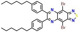 4,9-Dibromo-6,7-bis(4-hexylphenyl)-[1,2,5]thiadiazolo[3,4-g]quinoxaline