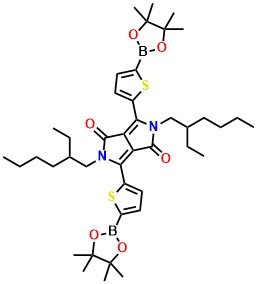 2,5-Bis(2-ethylhexyl)-3,6-bis(5-(4,4,5,5-tetramethyl-1,3,2-dioxaborolan-2-yl)thiophen-2-yl)pyrrolo[3,4-c]pyrrole-1,4(2H,5H)-dione,