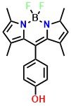 4,4-Difluoro-8(4'-hydroxyphenyl)-1,3,5,7-tetramethyl-4-bora-3a,4a-diaza-s-indacene