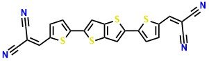 2,2'-((Thieno[3,2-b]thiophene-2,5-diylbis(thiophene-5,2-diyl))bis(methanylylidene))dimalononitrile,
