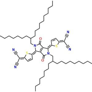 2,2'-[[2,3,5,6-Tetrahydro-2,5-bis(2-octyldodecyl)-3,6-dioxopyrrolo[3,4-c]pyrrole-1,4-diylidene]di-5,2-thiophenediylidene]bis[propanedinitrile]