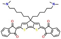 2,2'-(4,4-bis(6-(dimethylamino)hexyl)-2H-cyclopenta[2,1-b:3,4-b']dithiophene-2,6(4H)-diylidene)bis(1H-indene-1,3(2H)-dione)