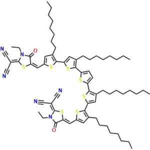 2,2'-((5Z,5'Z)-((3,3''',3'''',4'-tetraoctyl-[2,2':5',2'':5'',2''':5''',2''''-quinquethiophene]-5,5''''-diyl)bis(methaneylylidene))bis(3-ethyl-4-oxothiazolidine-5,2-diylidene))dimalononitrile