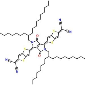 Propanedinitrile, 2,2'-[[2,3,5,6-tetrahydro-2,5-bis(2-octyldodecyl)-3,6-dioxopyrrolo[3,4-c]pyrrole-1,4-diylidene]bis(thieno[3,2-b]thiophene-5,2-diylidene)]bis-