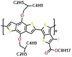 octyl 6-(4,8-bis((2-ethylhexyl)oxy)-6-methylbenzo[1,2-b:4,5-b']dithiophen-2-yl)-3-fluoro-4-methylthieno[3,4-b]thiophene-2-carboxylate