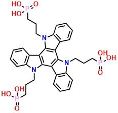 ((5H-Diindolo[3,2-a:3',2'-c]carbazole-5,10,15-triyl)tris(propane-3,1-diyl))triphosphonic acid