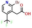 2-Bromo-4-(trifluoromethyl)pyridine-3-acetic acid