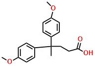 Benzenebutanoic acid, 4-methoxy-?-(4-methoxyphenyl)-?-methyl-