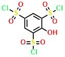 1,3,5-Benzenetrisulfonyl trichloride, 2-hydroxy-