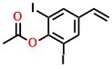 2,6-diiodo-4-vinylphenyl acetate