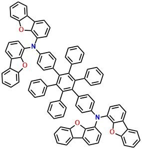 4DBFHPB, N4,N4,N4'',N4''-Tetrakis(4-dibenzofuranyl)-2',3',5',6'-tetraphenyl-[1,1':4',1''-terphenyl]-4,4''-diamine