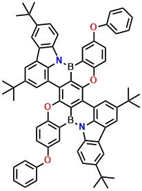 BO-N2, Bis(2,5-(4-phenoxyphenoxy)) bis(3,6-ditert-butyl-9H-carbazole)-1,4-diboron