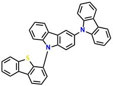 4DBTCz, 9-(dibenzo[b,d]thiophen-4-yl)-9H-3,9'-bicarbazole