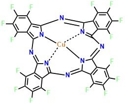 F16CuPC, Copper(II) 1,2,3,4,8,9,10,11,15,16,17,18,22,23,24,25-hexadecafluoro-29H,31H-phthalocyanine