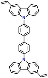 CBP-V, 9,9'-([1,1'-Biphenyl]-4,4'-diyl)bis(3-ethenyl-9H-carbazole)