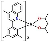 Ir(mphmq)2(acac), Bis[2-(3,5-dimethylphenyl)-4-methyl-quinoline](acetylacetonate)iridium(III)