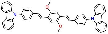 9,9'-(((1E,1'E)-(2,5-dimethoxy-1,4-phenylene)bis(ethene-2,1-diyl))bis(4,1-phenylene))bis(9H-carbazole)