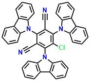 3CzClIPN, 2,4,6-Tri(9H-carbazol-9-yl)-5-chloroisophthalonitrile