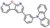 3CzPFP,3-[3-(9H-Carbazol-9-yl)phenyl]furo[2,3-b:5,4-b']dipyridine