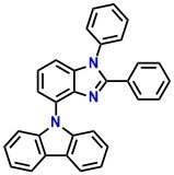 4-CbzBiz, 9-(1,2-Diphenyl-1H-benzo[d]imidazol-4-yl)-9H-carbazole