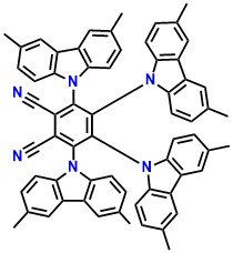 4CzPN-Me, 3,4,5,6-Tetrakis(3,6-dimethylcarbazol-9-yl)- 1,2-dicyanobenzene