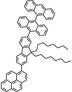 BAnF8Pye, 1-(7-(9,9'-Bianthracen-10-yl)-9,9-dioctyl-9H-fluoren-2-yl)pyrene