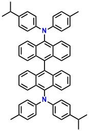 BPTAPA, N10,N10'-Bis(4-isopropylphenyl)-N10,N10'-di-p-tolyl-9,9'-bianthracene-10,10'-diamine