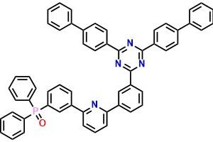 BPTRZ-Py-TPO, 3-(6-(3-(4,6-Di(biphenyl-4-yl)-1,3,5-triazin-2-yl)phenyl)pyridin-2-yl) phenyldiphenylphosphine oxide
