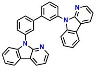 CbBPCb, 3,3'-Di(9H-pyrido[2,3-b]-indol-9-yl)biphenyl