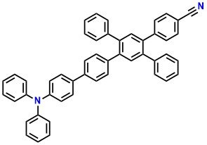CN-TPB-TPA, 4'''-(Diphenylamino)-2',5'-diphenyl-[1,1':4',1'':4'',1'''-quaterphenyl]-4-carbonitrile