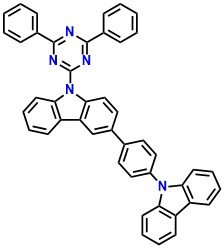 CPCBPTz, 3-(4-(9H-Carbazol-9-yl)phenyl)-9-(4,6-diphenyl-1,3,5-triazin-2-yl)-9H-carbazole