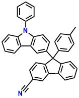 CzFCN, 	9-(9-Phenyl-9H-carbazol-3-yl)-9-p-tolyl-9H-fluorene-3-carbonitrile