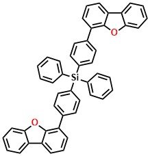 DBFSiDBF, Bis(4-(dibenzo[b,d]furan-4-yl)phenyl)diphenylsilane