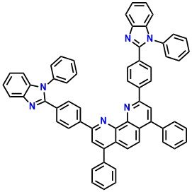 DBimiBphen, 4,7-Diphenyl-2,9-bis(4-(1-phenyl-1H -benzo[d ]imidazol-2-yl)phenyl)-1,10-phenanthroline