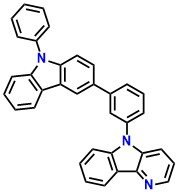DCb-PCz, 5-(3-(9-Phenyl-9H-carbazol-3-yl)phenyl)-5H-pyrido[3,2-b]indole