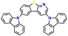 DCz-BTP, 3,6-Di(9H-carbazol-9-yl)benzo[4,5]thieno[2,3-b]pyridine