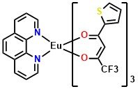 Eu(TTA)3phen, 	Tris[4,4,4-trifluoro-1-(2-thienyl)-1,3-butanedionato]phenanthroline europium(III)