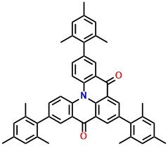 Mes3DiKTa, 3,7,11-Trimesitylquinolino[3,2,1-de]acridine-5,9-dione