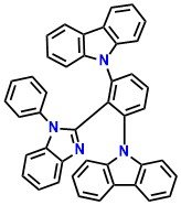 o-DiCbzBz, 9,9'-(2-(1-Phenyl-1H-benzo [d]imidazol-2-yl)-1,3- phenylene)bis(9H-carbazole)