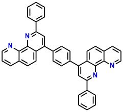 p-bPPhenB, 1,4-Bis(2-phenyl-1,10-phenanthrolin-4-yl)benzene